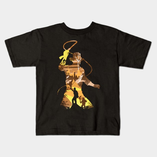 The Archaeologist Kids T-Shirt by Arinesart